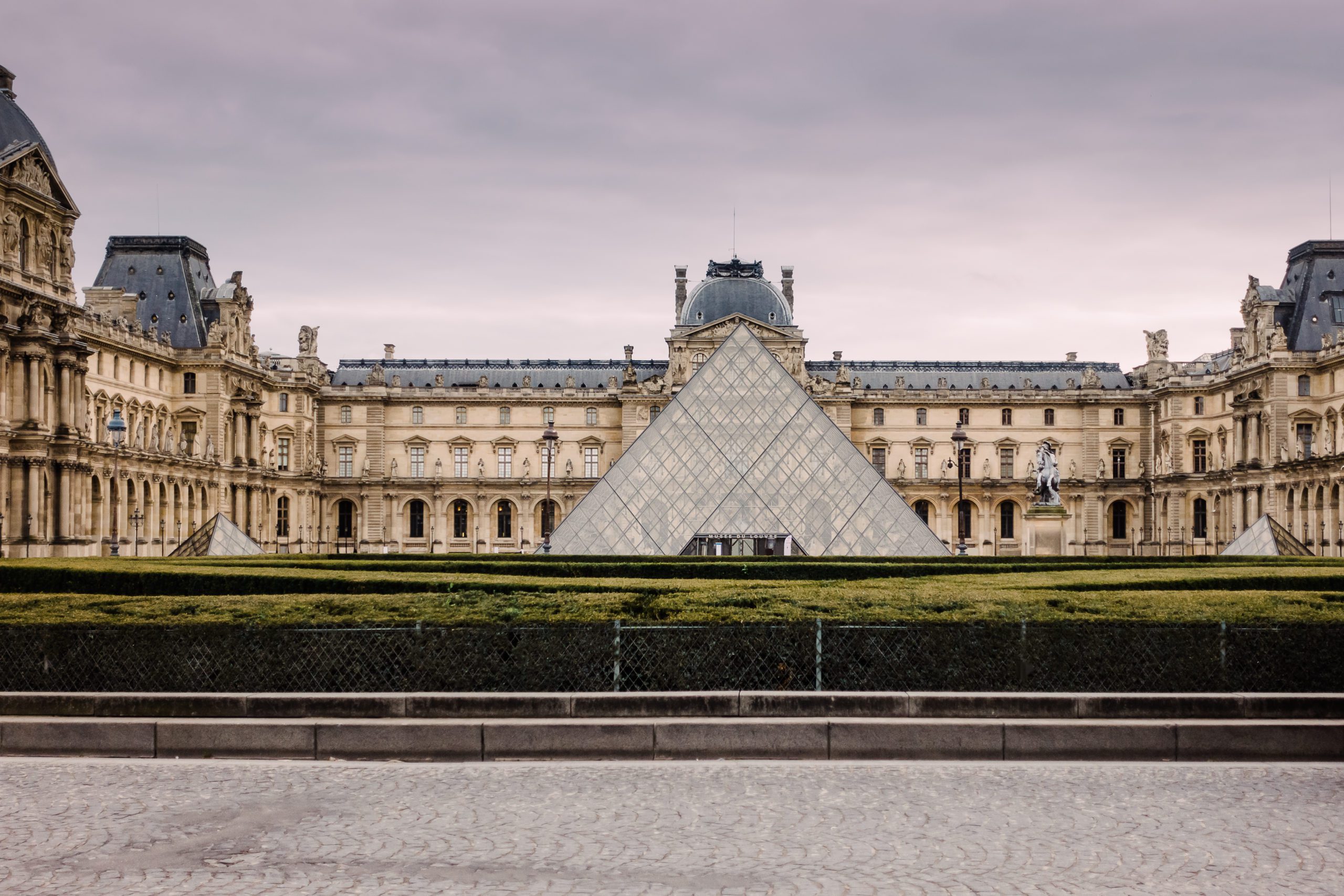 photograph Louvre museum glass pyramid