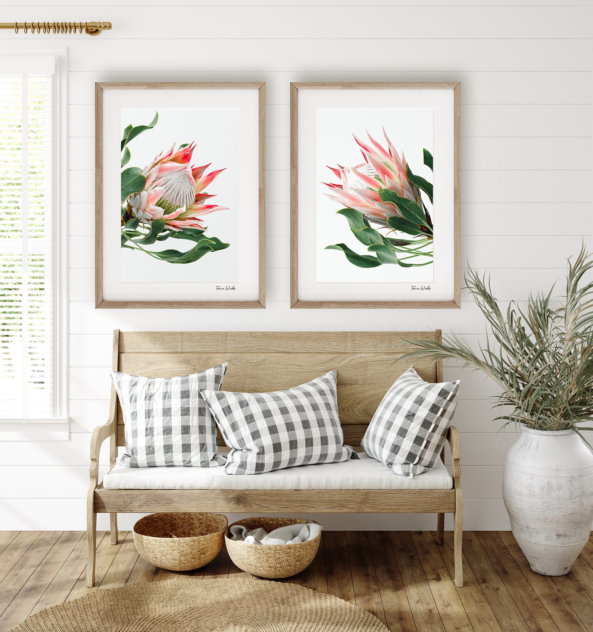 Duo_styled_king_protea_wall art